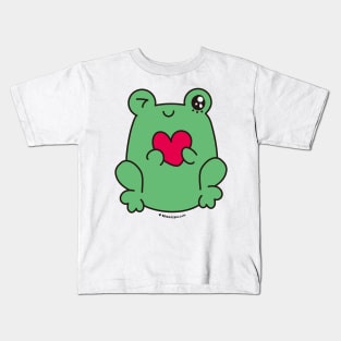 cute frog, kawaii frog cartoon Kids T-Shirt